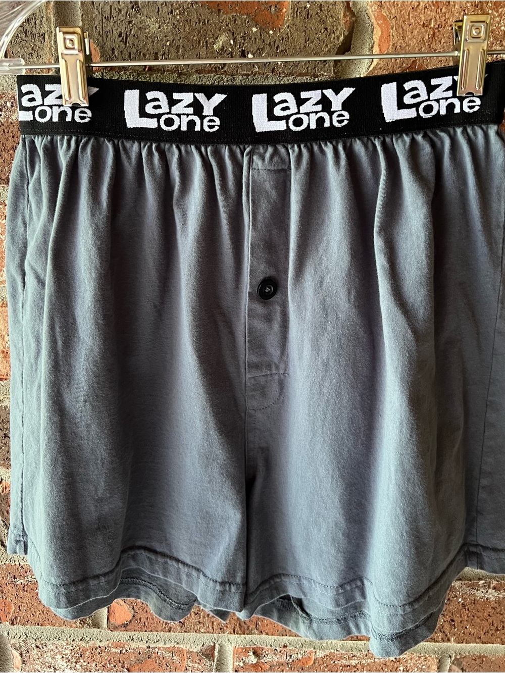 Lazy One Men's Gray Lounge Shorts Medium